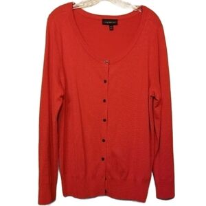 Lane Bryant | Women’s Red Cardigan Sweater (Size 14/16)